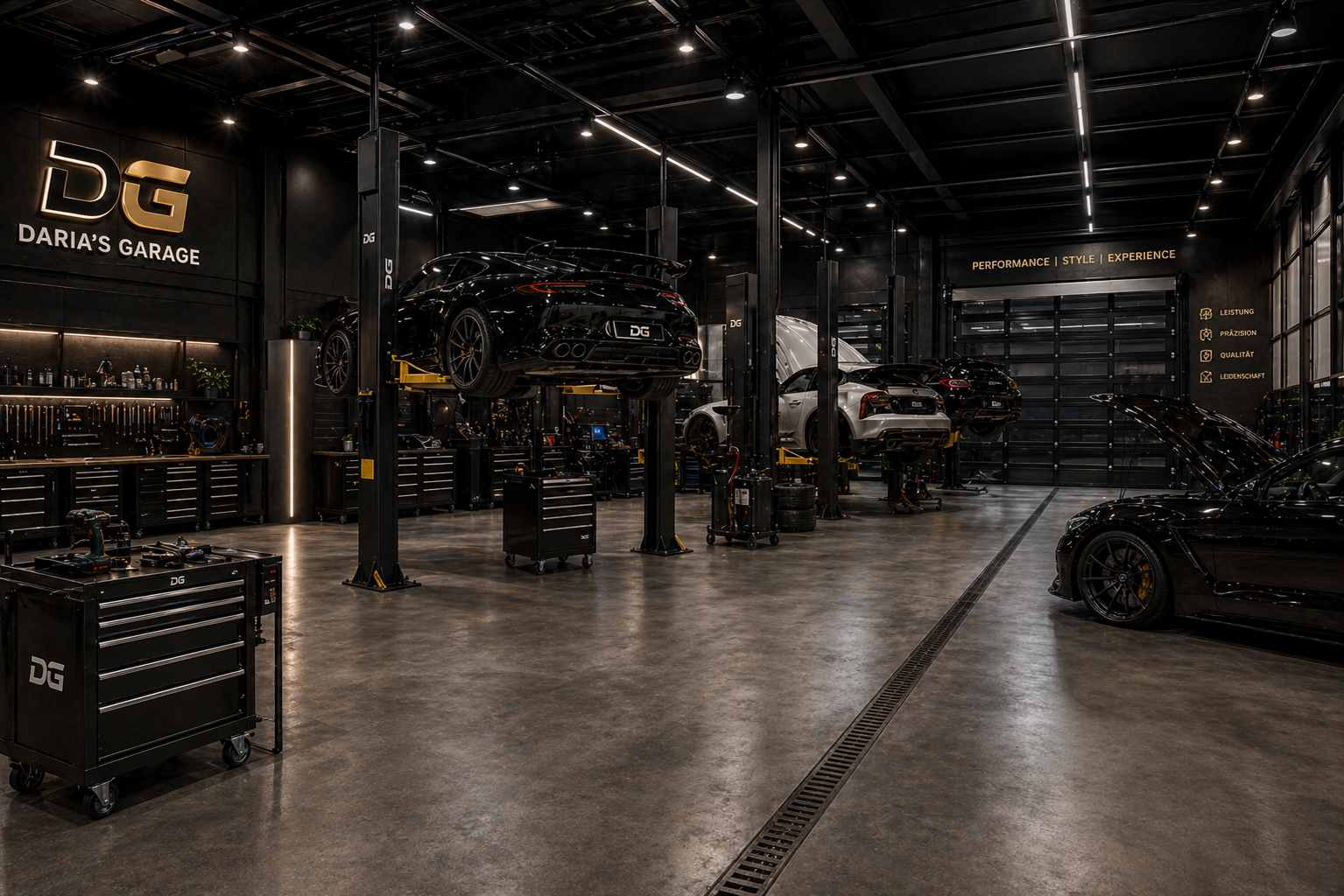 Werkstatt von Daria's Garage